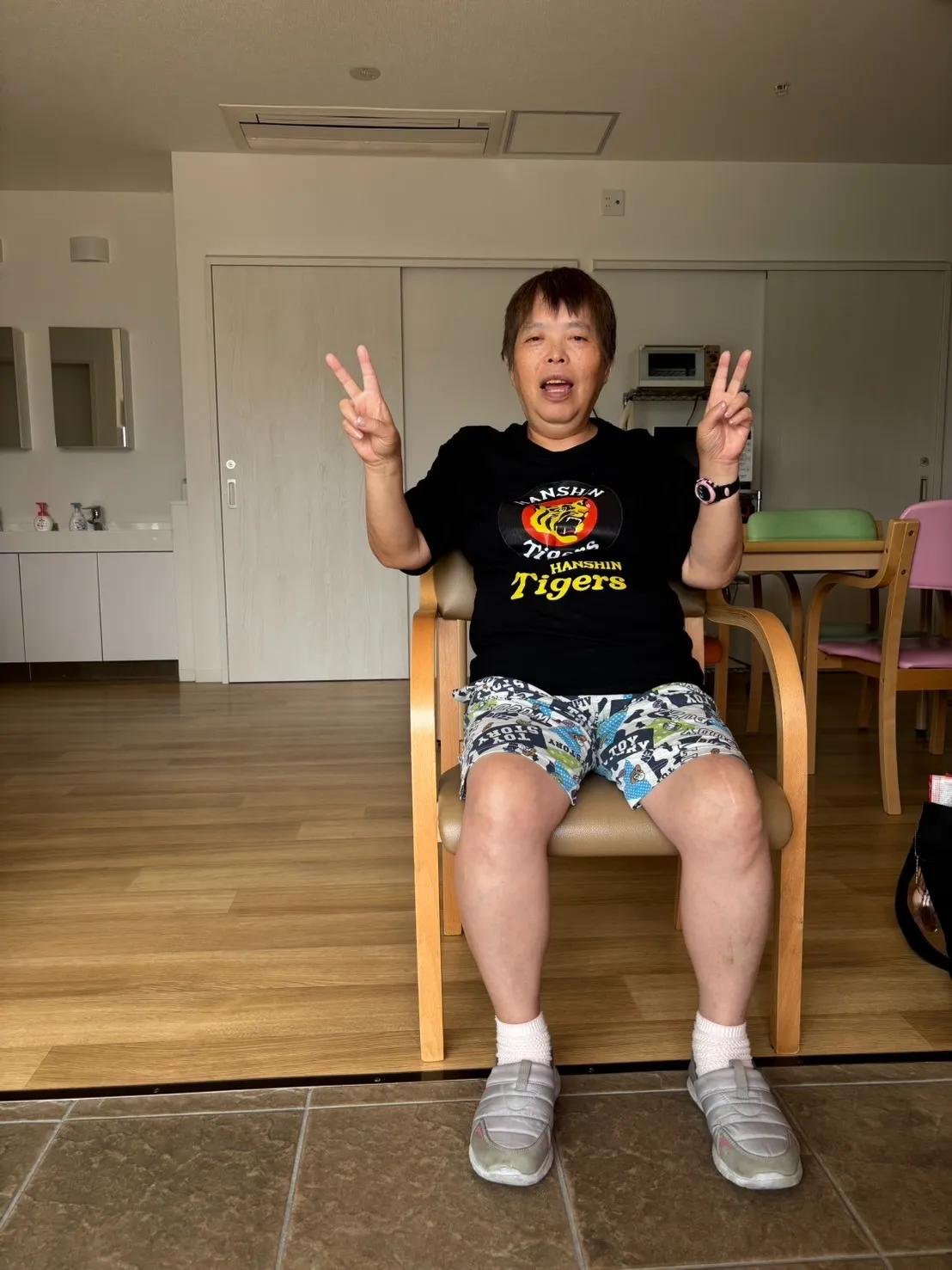 【阪神Tシャツで朝から元気いっぱい♪】