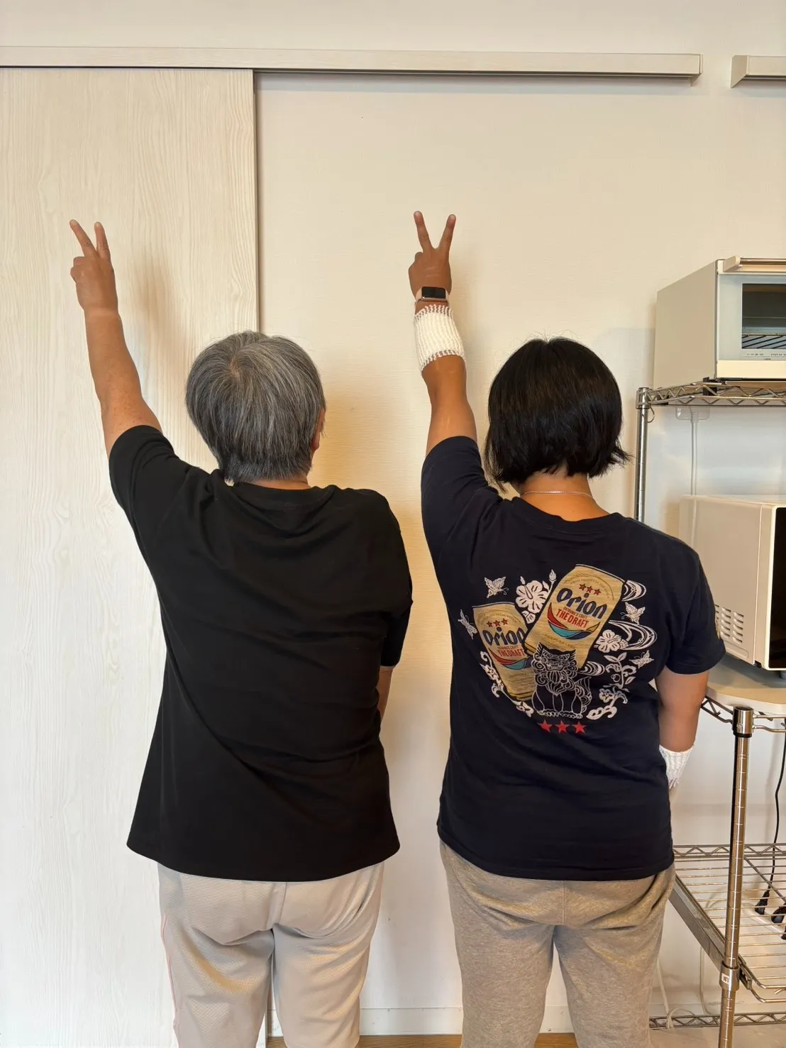 【仲良く背比べ(^^)/♪素敵な笑顔のひととき】