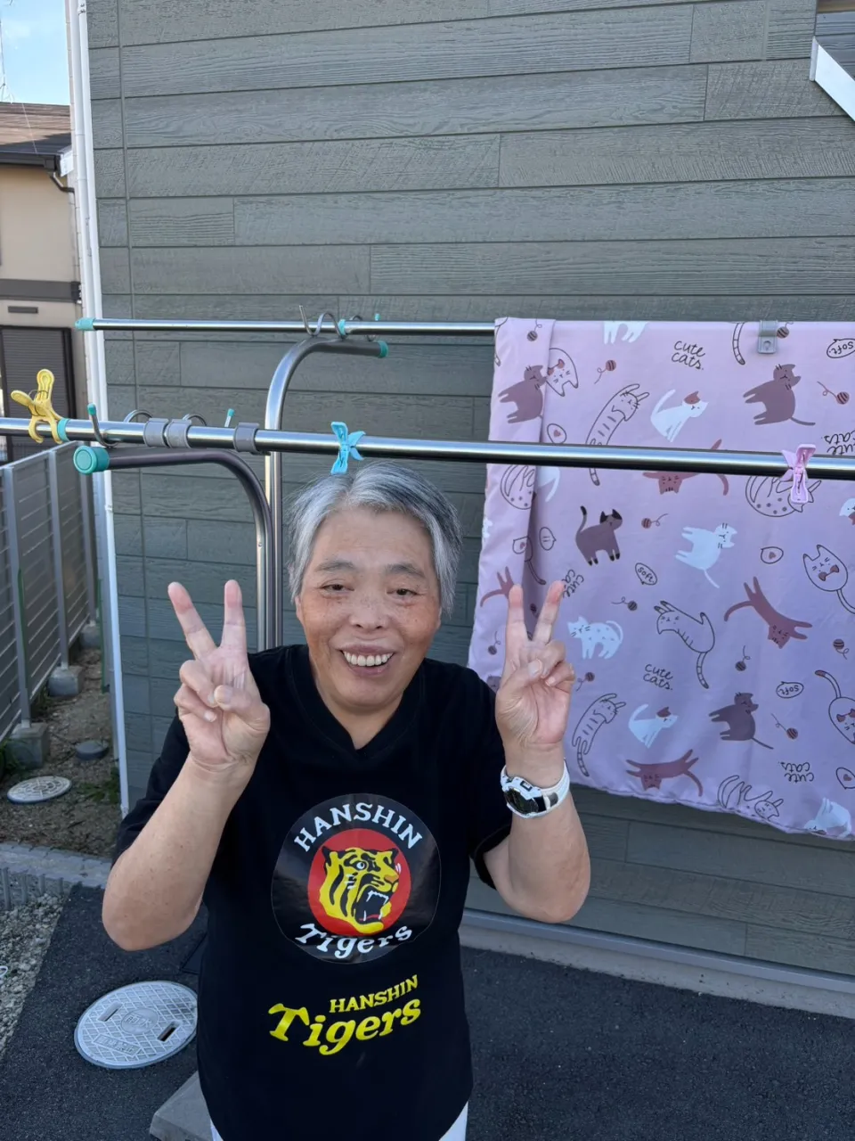 【お洗濯のあとは取り込みも♪】